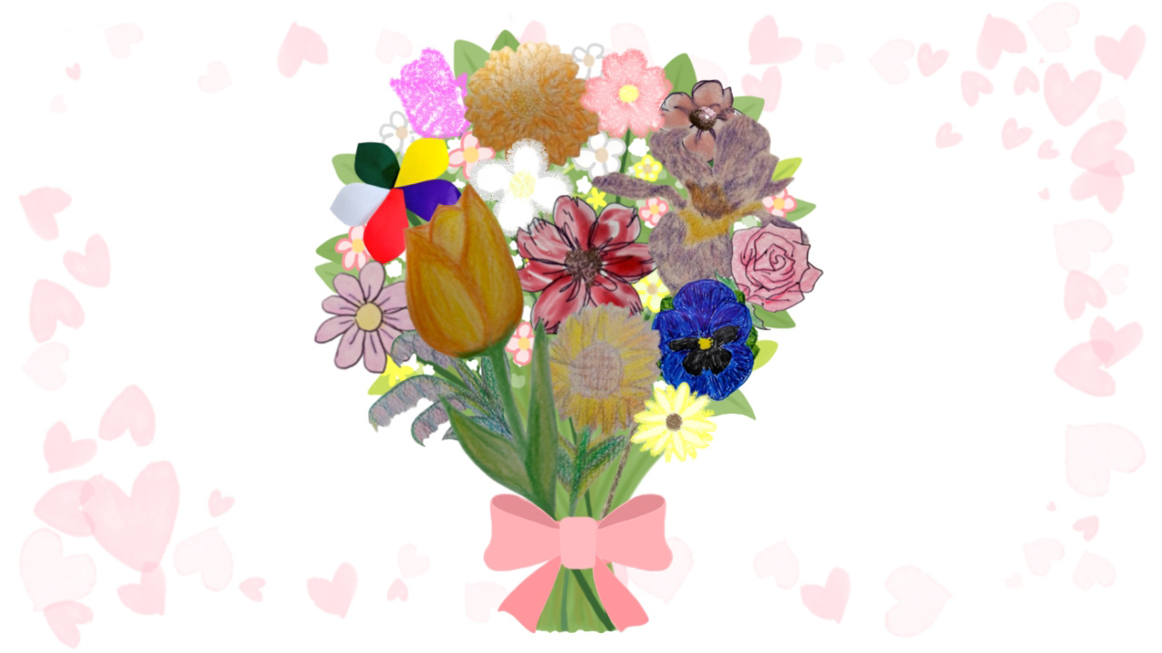 お祝いの花束♡