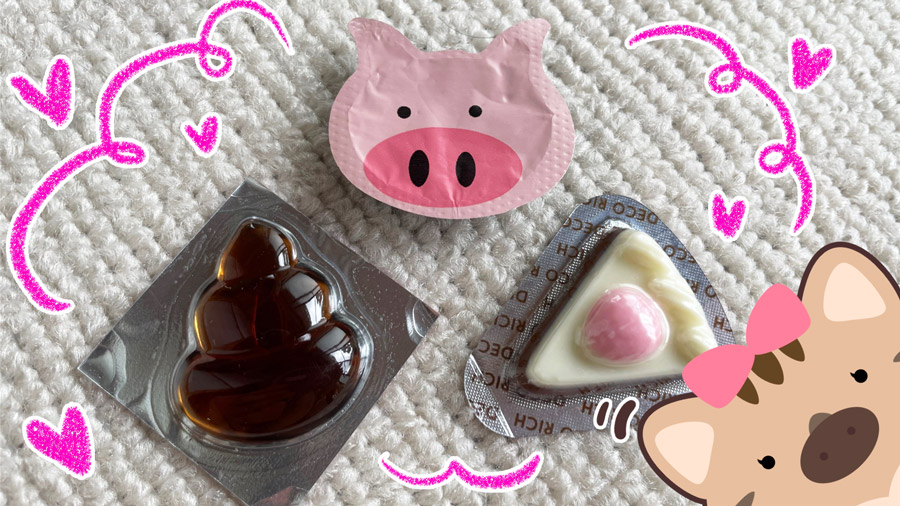伊豆のうり坊プーちゃんズに似合いそうな駄菓子🎀