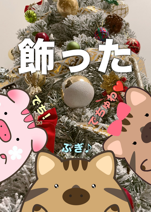 クリスマスツリーの飾り付け(2)